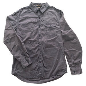 Guess Logan Regular Fit Button-Up Shirt Large Men's Long Sleeve Gray Cotton